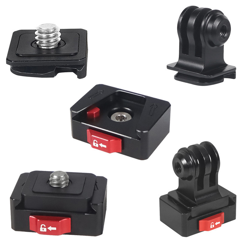 FEICHAO ขาตั้งกล้องสไลด์ Track Monitor Mount แผ่น Clamp รองรับกับ GoPro 13 12 11 กล้อง DSLR สําหรับ DJI Ronin RS Stabilizer
