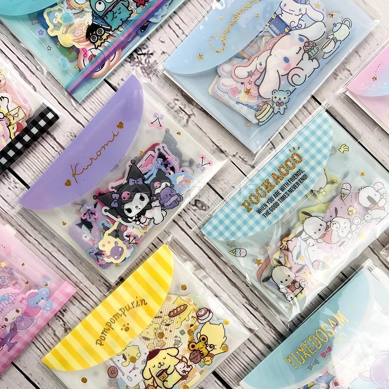 สติกเกอร์ ลายการ์ตูน Sanrio Kuromi Melody กันน้ํา สําหรับติดตกแต่งคอมพิวเตอร์ โทรศัพท์มือถือ IPad กระเป๋าเดินทาง DIY จํานวน 40 ชิ้น