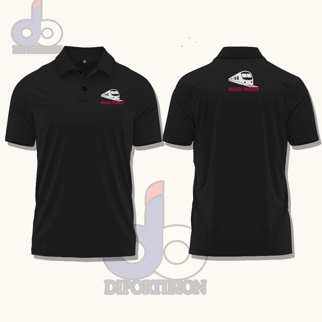 เสื ้ อโปโลแขนสั ้ น Distro (Unisex🌹 Railway Engineering/Railway Engineer Polo Shirt
