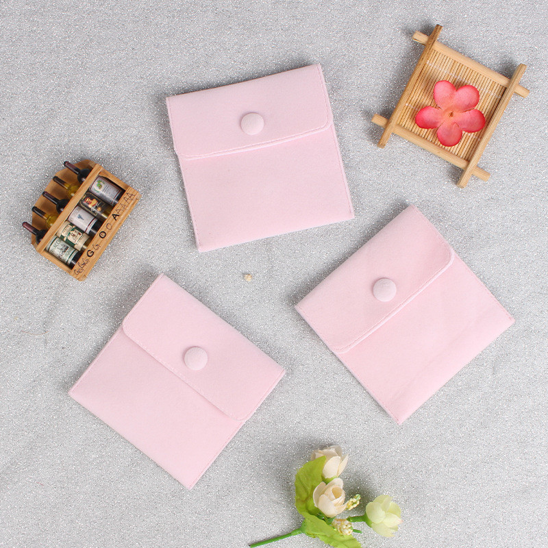 ใหม่ กระเป๋ากํามะหยี่ สําหรับใส่เครื่องประดับ สร้อยคอ ต่างหู แหวน - รูปที่ 4