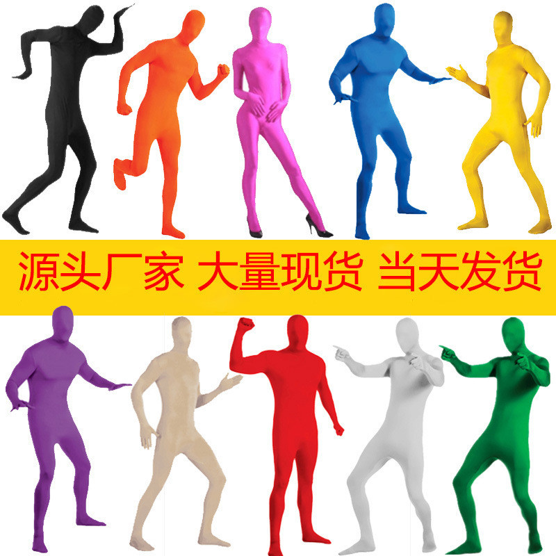 ชุดบอดี้สูทนินจา สีดํา แบบมองไม่เห็น เครื่องแต่งกายฮาโลวีน สําหรับผู้ชาย