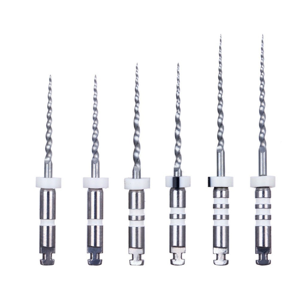 6 ชิ้น/แพ็ค Dental Retreatment Engine Root Canal NiTi File D1-D3