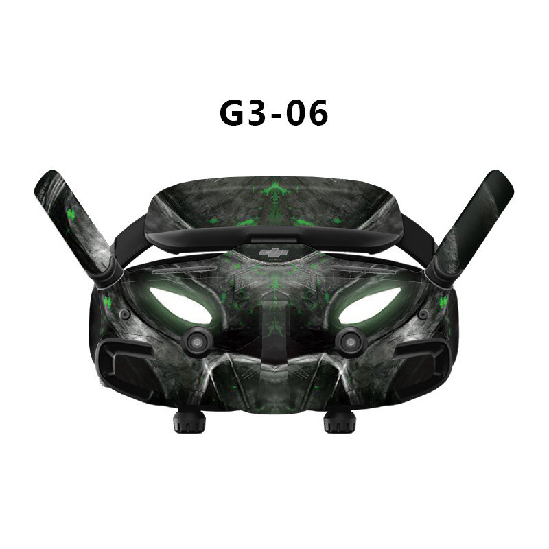 สติกเกอร ์ สีเหมาะสําหรับ DJI Goggles 3 ผ ่ านเครื ่ องบินเที ่ ยวบินแว ่ นตารีโมทคอนโทรลชุดสติกเกอร ์ รูปแบบที ่ ไม ่ ซ ้ ํากัน