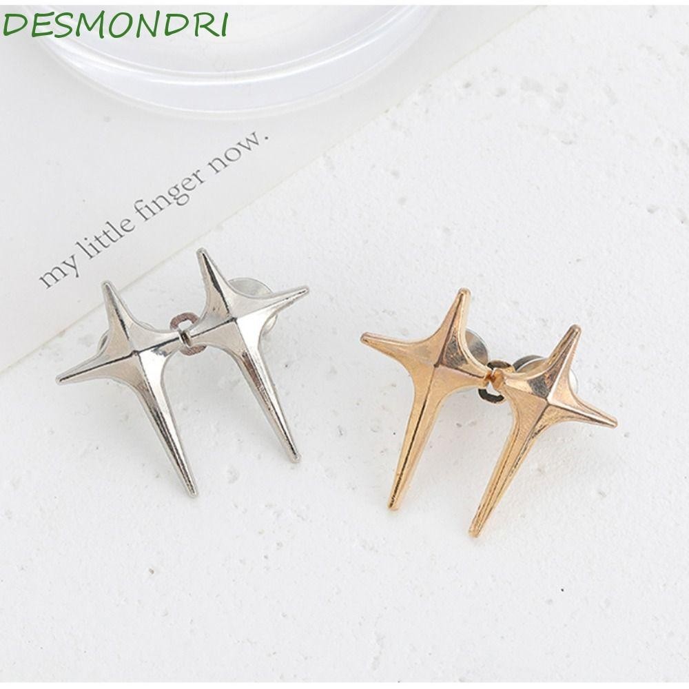 Desmondri Cross star กางเกงปุ ่ ม Tightener, Four-pointed star Alloy Jean Fit กระชับหัวเข ็ มขัด , ประณีตเอวหัวเข ็ มขัดปุ ่ ม Clasps ปรับ Jean ปุ ่ มสําหรับกางเกงยีนส ์ หลวมกางเกงยีนส ์