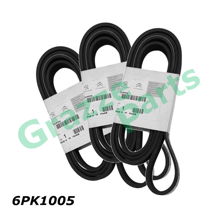 Citroen Peugeot พัดลมเข็มขัด 6PK1005 สําหรับ Peugeot 406 407 607 807 Citroen C4 C5 1.8 2.0