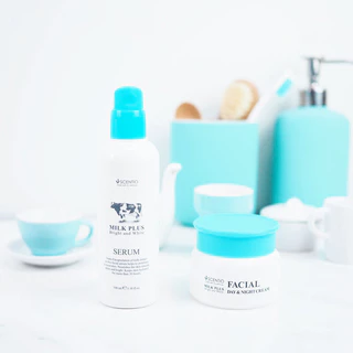 Beauty Buffet Scentio Milk Plus Bright And White Facial Day Night Cream 50ml ครีมน้ำนมบำรุงผิวหน้าสูตรเข้มข้น.