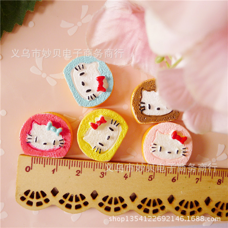 10pcs น ่ ารักเรซิ ่ นแมวหัวเค ้ ก Patch diy ครีมโทรศัพท ์ กรณีอุปกรณ ์ เสริมเด ็ กอุปกรณ ์ เสริมผมอุปกรณ ์ เสริม