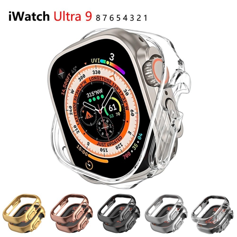 Pc ป้องกัน Anti-Scratch สําหรับ Apple Watch 44 มม.42 มม.40 มม.49 มม.45 มม.41 มม.สําหรับ IWatch Ultra 2 Series 9 8 7 6 SE 5 4 3