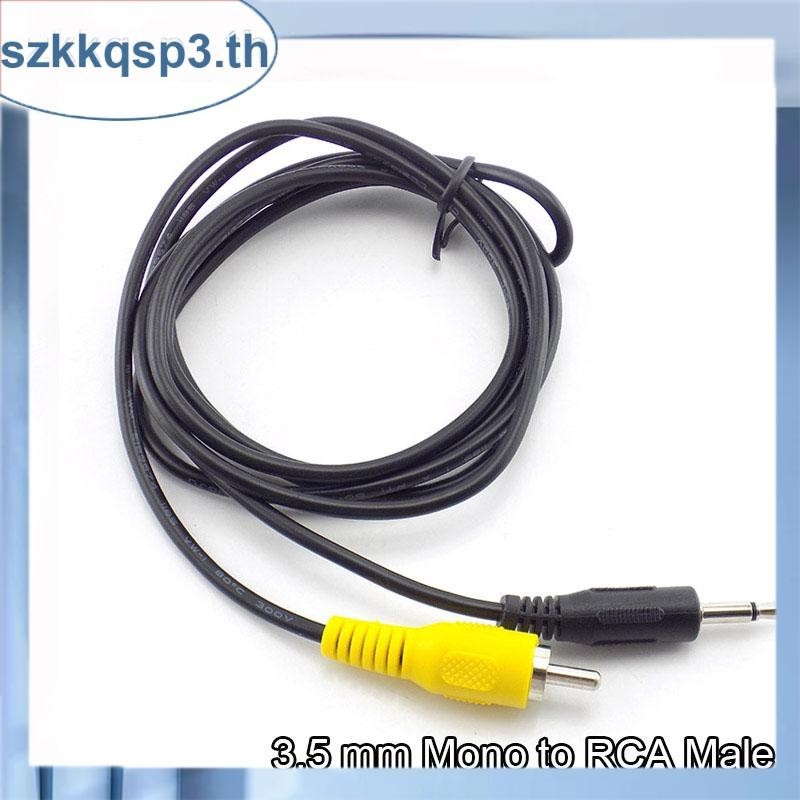 1.5 เมตร 3.5 มม . Mono ถึง RCA ชาย 1/8 Mono Plug To Single RCA Male Jack Cable THK3