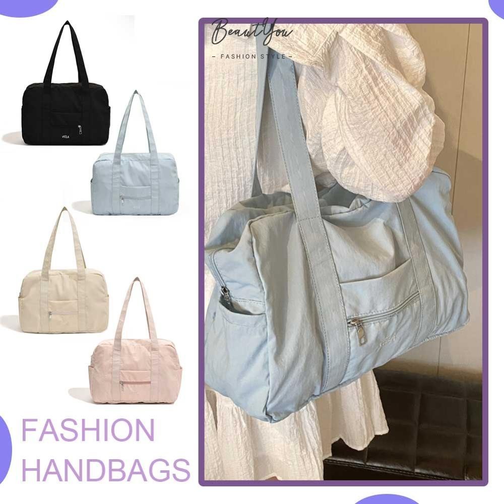 Unisex Travel Shoulder Handbag Multi-Pocket Simple Crossbody Bag for Men Women [BeautYou.th ]