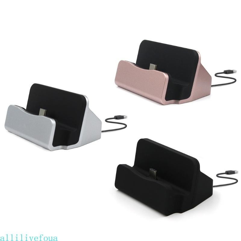 Allilivefoua Type-C Fast Charging Dock Station USB C 3 1 Docking Charger สําหรับ w สายสําหรับ Hua