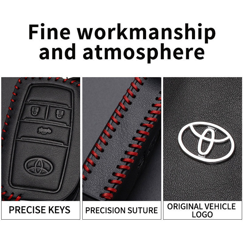 ตกแต่งบ้าน เคสกุญแจ Toyota Avanza Vios Wigo Rush Fortuner Innova Corolla Hilux การปรับเปลี่ยน ปลอกกุญแจ ส่งด่วน สั่งเลย