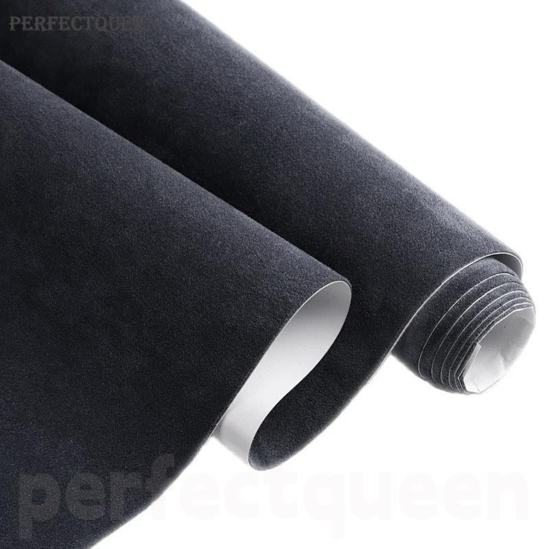 ผ ้ าหนังนิ ่ ม Self-Adhesive ผ ้ ากาวสําหรับการปรับเปลี ่ ยนภายในรถแผงประตู Workbench DIY Supply