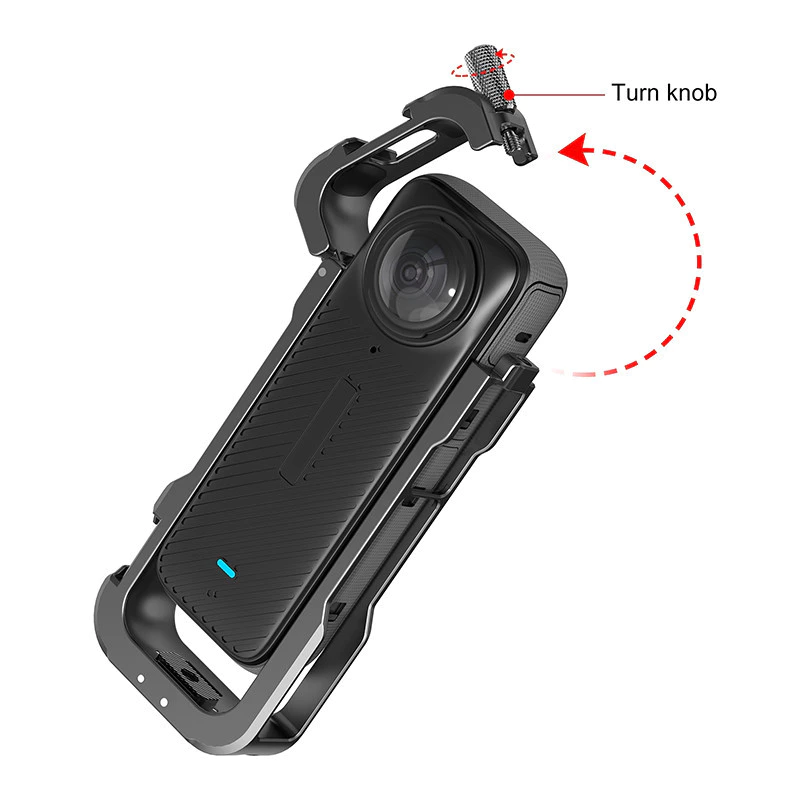 Hepail กรอบป้องกันโลหะสำหรับ Insta360 X4 เคสโครงพร้อมฝาครอบเลนส์ อุปกรณ์เสริม Insta360 X4 thumbnail 9