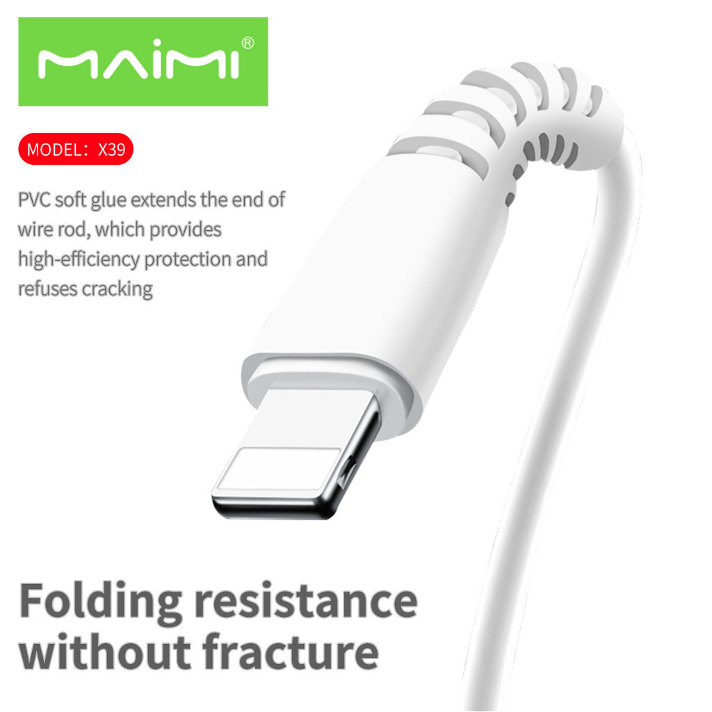 Maimi สายชาร์จ รุ่นX39 (สายUSB) สินค้ามีการรับประกันคุณภาพ