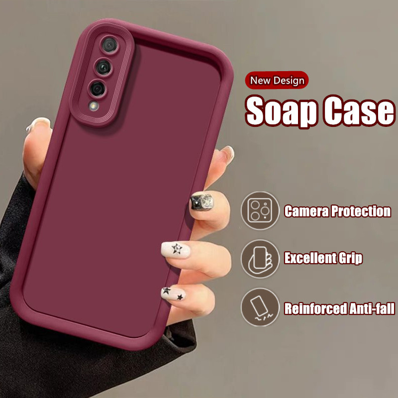 สําหรับ Huawei Y8P AQM-LX1 กล ้ องป ้ องกัน Minimalism ซิลิโคนสบู ่ Fine Matte Anti-ลายนิ ้ วมือกรณี