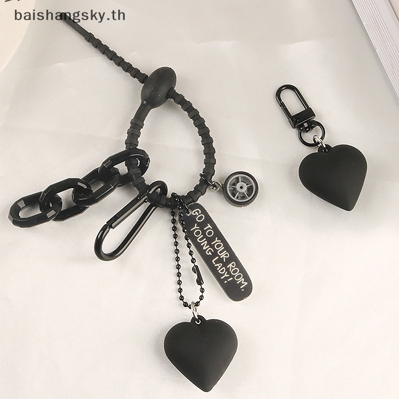 Byth การ์ตูน Bow Tie หมี Key Chain Love Pentagram จี้พวงกุญแจรถกระเป๋าเป้สะพายหลัง Ch ตกแต่งกระเป๋าอุปกรณ์เสริม byth