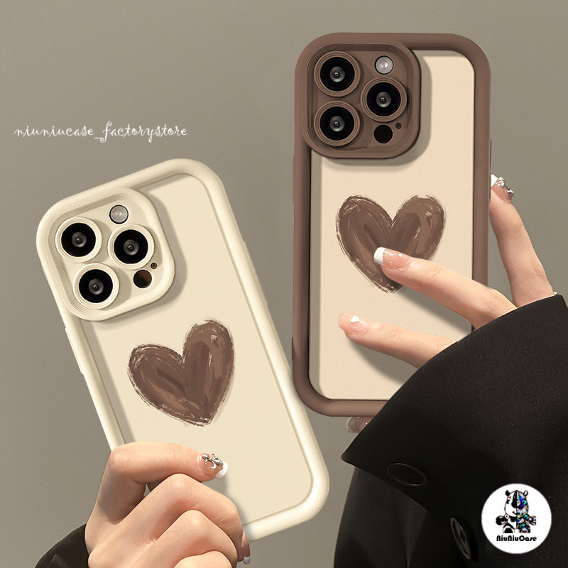 ส่งจากไทย คู่รัก Love เคสโทรศัพท์มือถือ For iPhone 11 12 13 14 15 Pro Max XR X XS Max 6 7 8 Plus SE Soft Silicone เคส