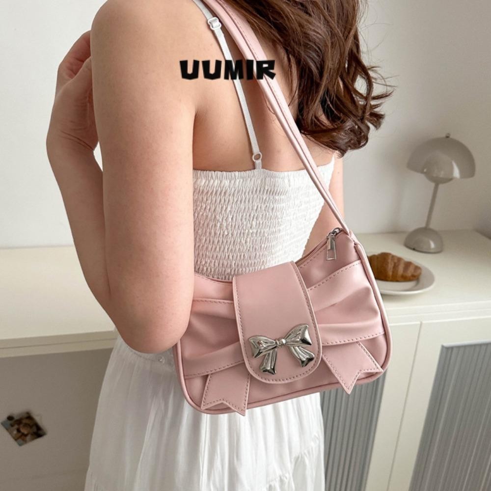 UUMIR กระเป๋าสะพายไหล่ลําลอง หนัง PU ทรงโท้ท ขนาดใหญ่ จุของได้เยอะ สไตล์เรโทร สําหรับสตรี