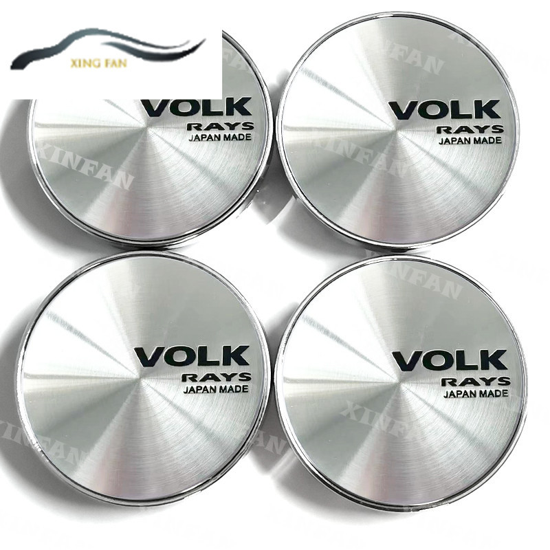 4 PC 60 มม.Volk rays รถดัดแปลงล ้ อ Center Cover Rim Hub Cap Center Cap สําหรับรังสีล ้ อ