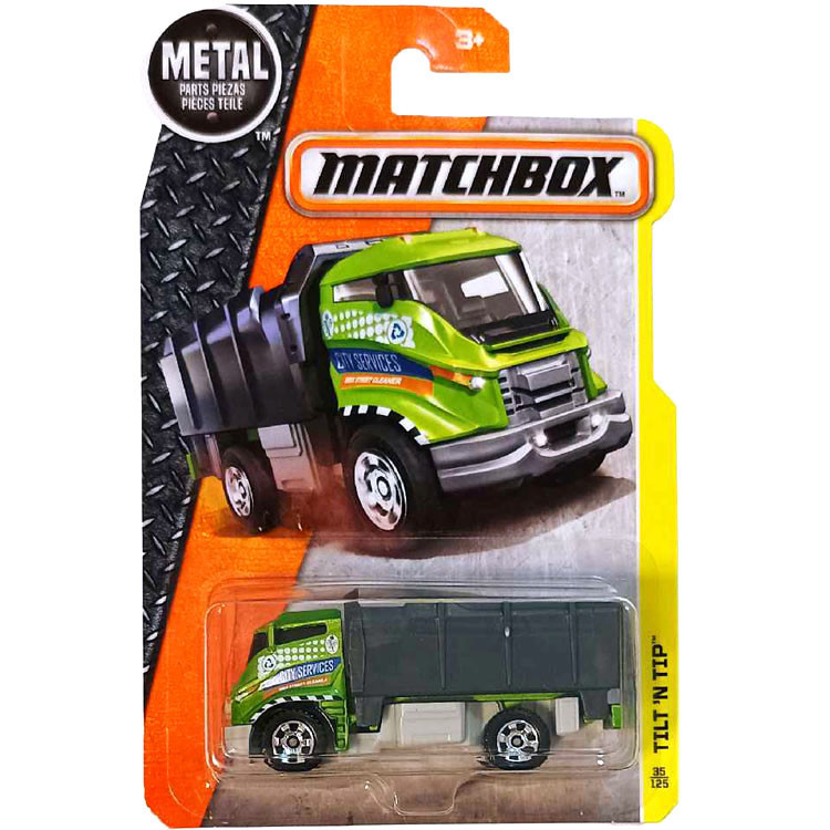 2016 เบอร ์ 035 Matchbox Matchbox City Hero Car Tilt N Tip สามารถพลิกรถบรรทุกได ้