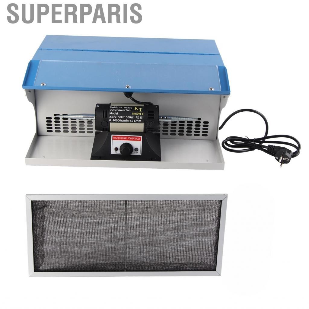 Superparis Rock Polisher Jewelry Grinding Machine Double Ended Cloth Polishing