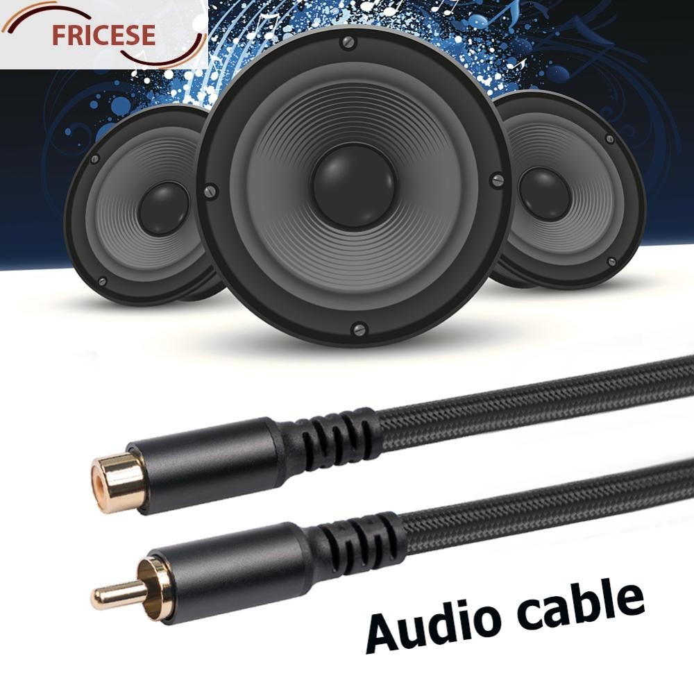 1.8/3/6m RCA Male to Female Audio Video Extension Cable Adapter [Fricese.th ]