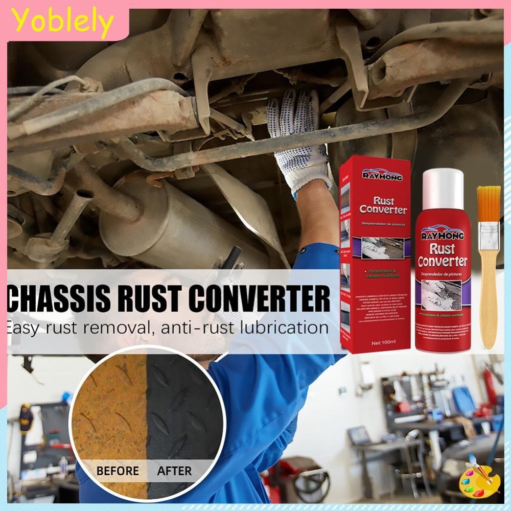 [Yoblely.th ] 100ml Universal Car Chassis Rust Remover Spray Converter Derusting Cleaner