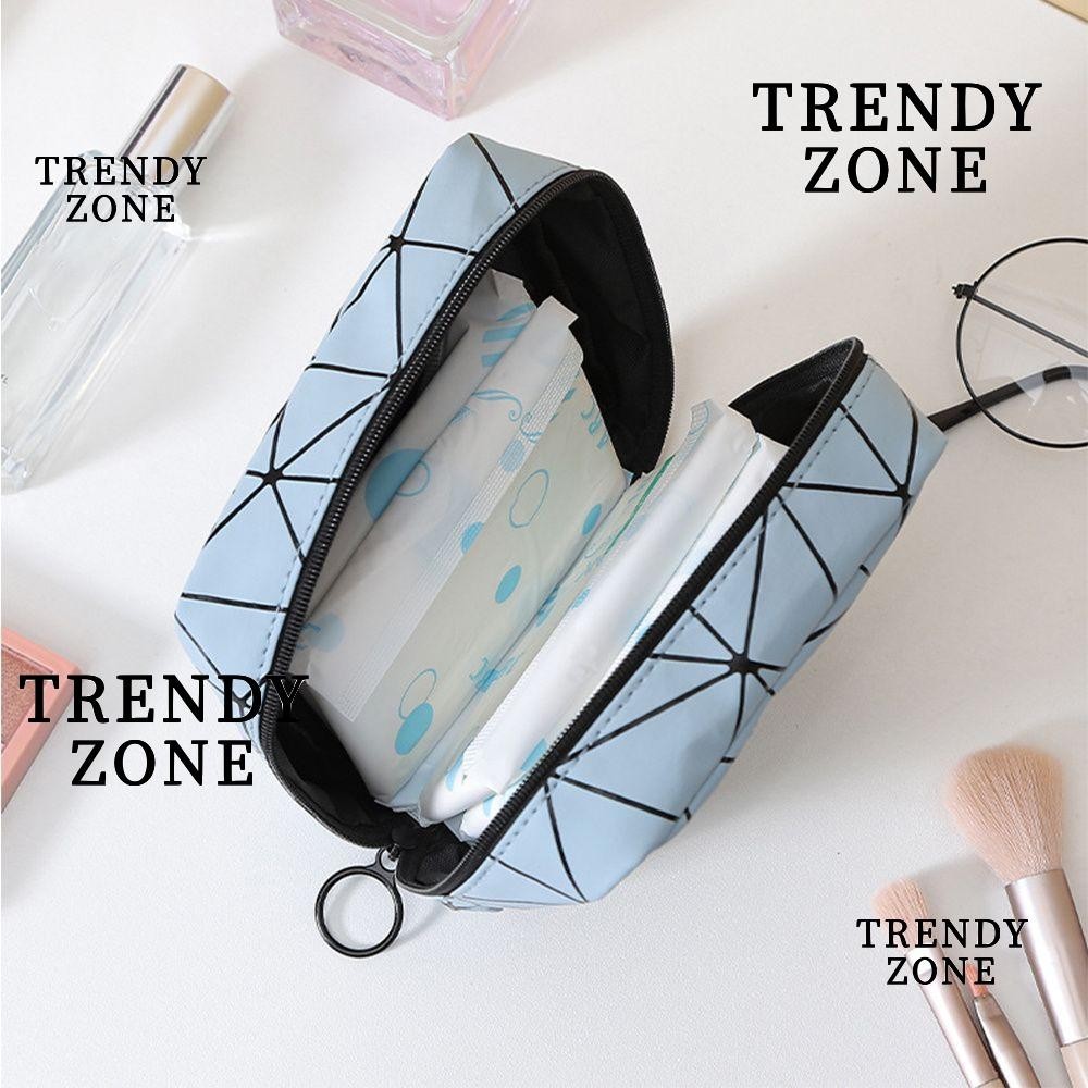 Trendyzone ผ้าอนามัยกระเป๋าแบบพกพาใช้ Girl Travel Goods กระเป๋าเครื่องสําอางผ้าฝ้ายขนสัตว์ Feminine Napkin