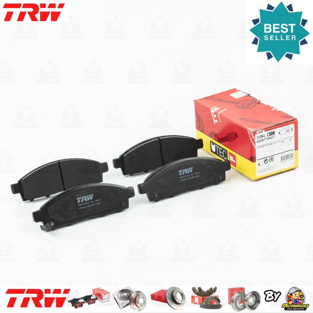 TRW UTEC ผ้าเบรคหน้า Mitsubishi PAJERO SPORT, PAJEROSPORT ปี 2009-2014 TRW U-TEC GDB 7704 UT