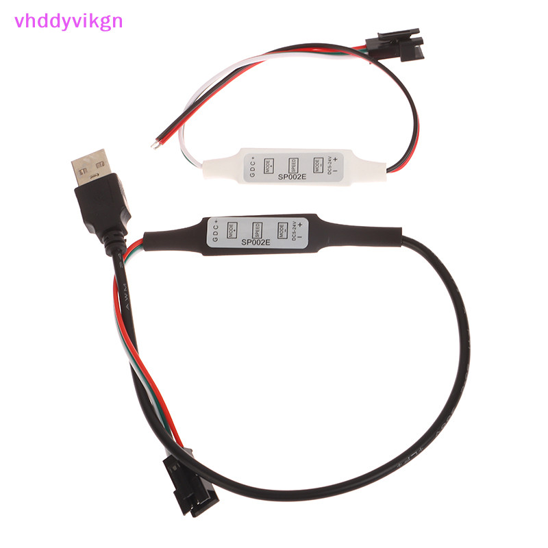 Vhdd Mini WS2812B WS2811 Controller สําหรับพิกเซล LED Strip Light USB 3 คีย์ WS2812 ไฟ LED Strip SP6