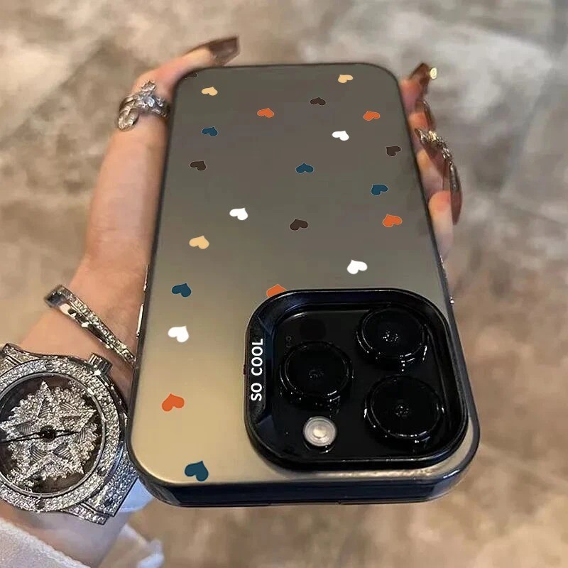 SAMSUNG เคสสําหรับsamsung Galaxy A24 A15 A35 A25 A75 A04 A05 A05S A03 A54 A14 A34 A50 A04E A04S A12 A52 A13 A23 A33 A53 A73 A73 A73 A73 กันกระแทกMatte Heart Full-screen Cover Love Matte
