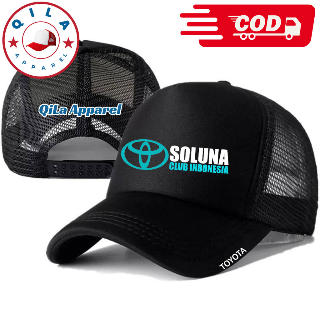 ใหม่!!! เครื่องแต่งกาย TOYOTA SOLUNA Trucker Hat - TOYOTA SOLUNA Logo Distro Hat - Premium TOYOTA SO