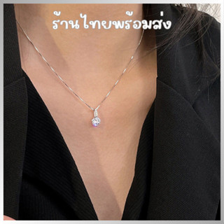 พร้อมส่งจากไทย🌟 สร้อยหยดน้ำ สวย หรู จี้เพชรประกาย สร้อยคอ โซ…