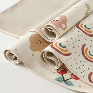 เบาะปัสสาวะเด็กล้างทําความสะอาดได้ผ้าฝ้ายแท้ ก-ระดับ กันน้ํา…