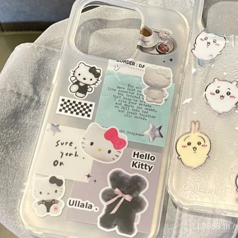 เคสโทรศัพท์ เหมาะสําหรับ iPhone คอลเลกชันสัตว์เล็ก 15/13 การ์ตูน 14promax/12/11 สติกเกอร์ xsmax/xr แมว 7/8plus อินเทรนด์กันกระแทกหลุมขนาดใหญ่รวมทุกอย่างป้องกันกรณี NAWG