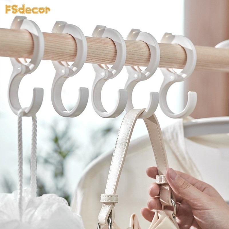 หัวเข ็ มขัดมัลติฟังก ์ ชั ่ น S-type Hook ในครัวเรือน Windproof ครีมกันแดด Anti-Lock ล ็ อคฟรี Punching Hook