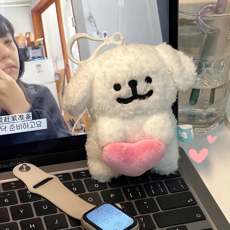 น่ารักการ์ตูนสุนัขจี้ตุ๊กตาของเล่นตุ๊กตากระเป๋าแขวนเครื่องประดับน่ารักลูกสุนัขพวงกุญแจตุ๊กตาสก์ท็อปเครื่องประดับตุ๊กตาจี้รถ