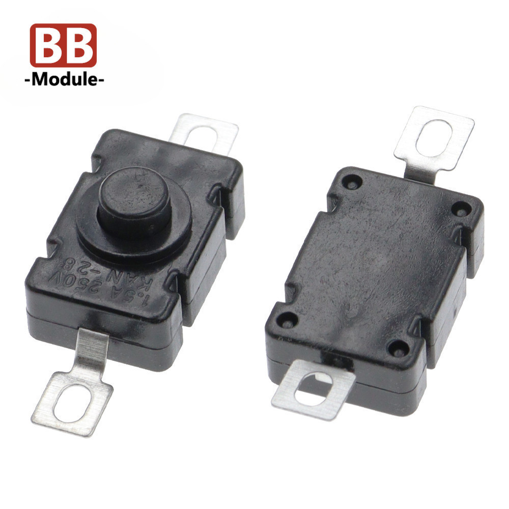10pcs 18X12MM KAN ไฟฉายสวิทช ์ 1.5A 250VAC Self Locking Patch ประเภทปุ ่ มสวิทช ์ 2P-ON-OFF สวิทช ์ ขนาดเล ็ ก KAN-28