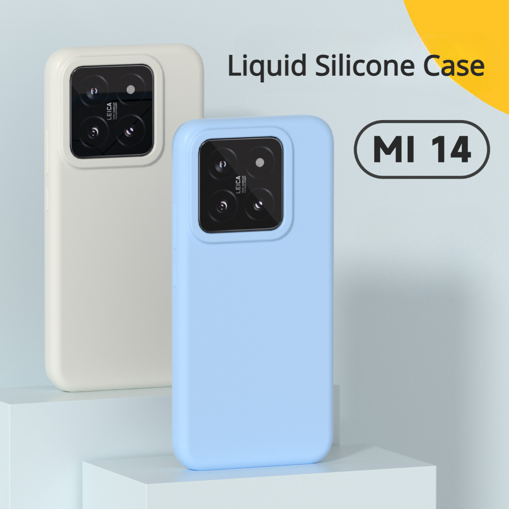 ซิลิโคนเหลวนุ ่ มสําหรับ Xiaomi 14 Ultra 14pro Mi 13T 13 Pro 13ultra สีทึบฝาครอบโทรศัพท ์