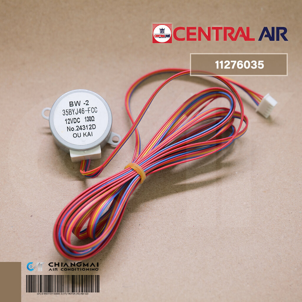 11276035 มอเตอร์สวิงแอร์ Central Air (5 สาย ยาว 240cm.) มอเตอร์สวิงแอร์ เซ็นทรัลแอร์ BW-2 35BYJ46-FCC