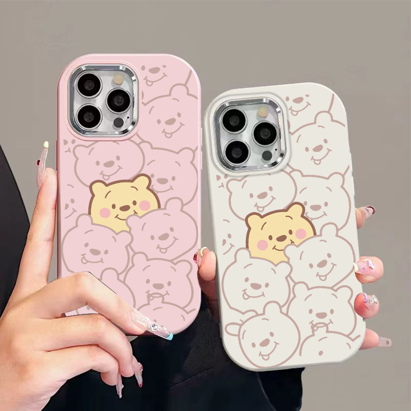 Candy-Winnie The PoohโลหะLittle Fat Girlเคสโทรศัพท์ใช้งานร่วมกับiPhonex XR XS Antlers 11 13 15 12 PROMAX 6 7 8 14 15PLUS
