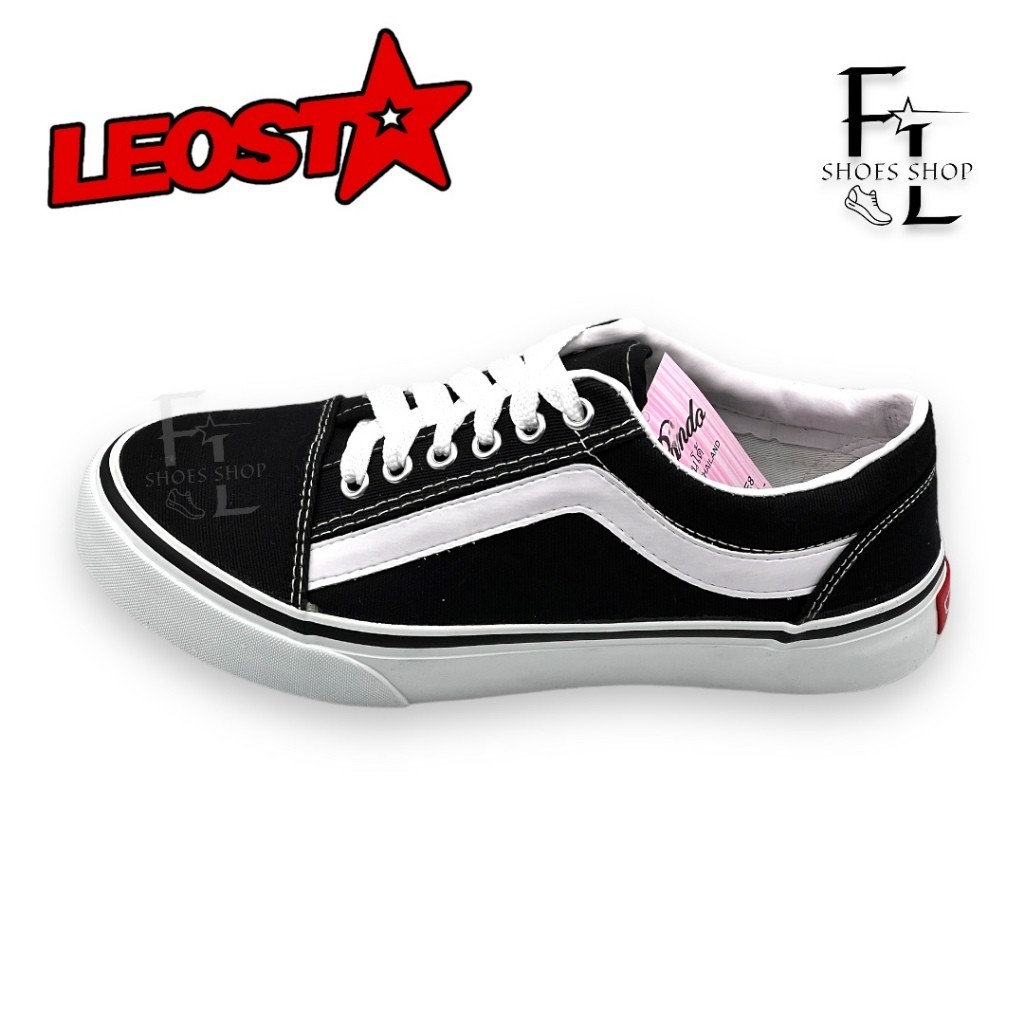LEO ผ้าใบทรงVanz รองเท้าผ้าใบ รองเท้าผ้าใบชาย รุ่น E8+ Size 38-44