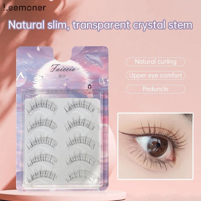 【Lemon】Faicciaขนตาปลอม 3D นิ่ม ขนตา นุ่ม เบา ดูเป็นธรรมชาติ 5 คู่-LN