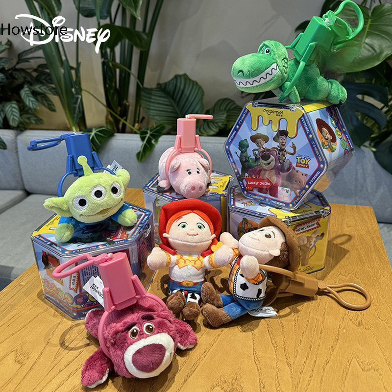 ใหม ่กล ่ องของแท ้ Disney Pixar Clip-on Series ตุ ๊ กตาจี ้ ตุ ๊ กตาของขวัญกล ่ องตาบอด