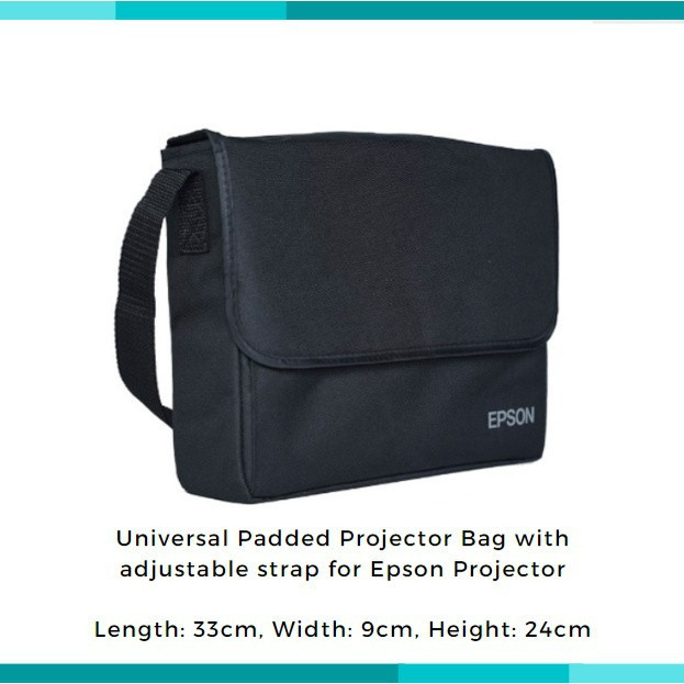 COD กระเป๋าโปรเจคเตอร์สากลสําหรับ Epson EB-X05, EB-X06, EB-E10, EB-X51, EB-W06, EB-W51 และอื่นๆ