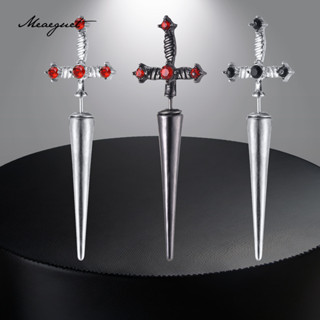 Meaeguet ดาบต่างหูสําหรับผู้ชาย Gothic กริชต่างหู Studs ต่าง…