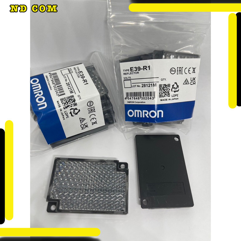 E39-R1 รีเฟล็กเตอร์ OMRON E39-R1 E39-R1S Reflector for Sensor แผ่นสะท้อนแสงสำหรับเซนเซอร์ตรวจจับวัตถ