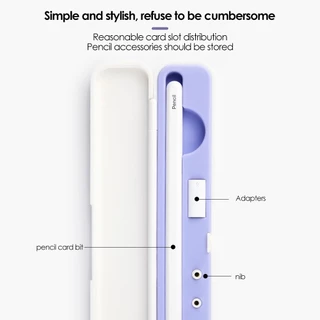 GOOJODOQ สําหรับ iPad กล ่ องดินสอ 1/2 กล ่ องเก ็ บแบบพกพาสําหรับ 1st Generation 2nd Gen ผู ้ ถือดินสอ Hard