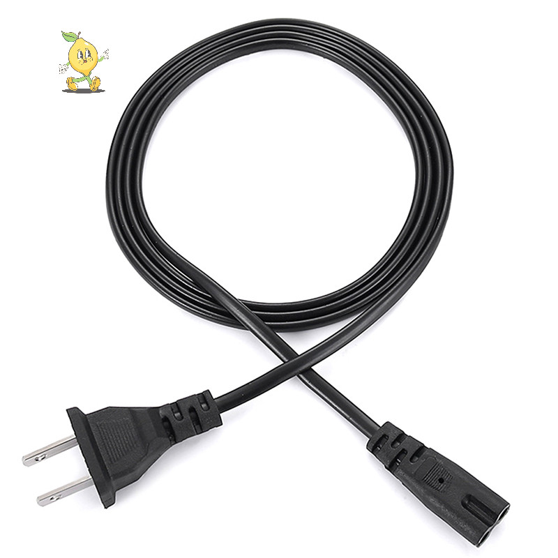 [mozh] สายไฟ EU 2pin IEC320 C7 US สายไฟสําหรับ Dell แล็ปท็อปชาร์จ Canon Epson เครื่องพิมพ์วิทยุลําโพง PS4 XBOX LG Sony [TH]